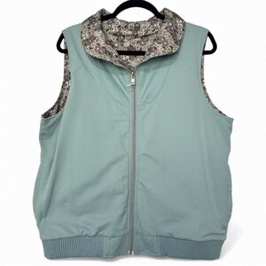Pendleton Reversible Vest – Sea Green & Floral – Size XL